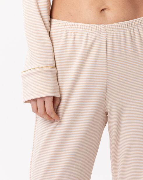 Pyjama Garance doré/écru