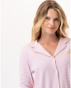 Pyjama Garance rose/blanc