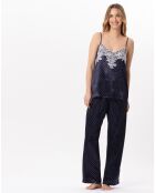 Pyjama en satin Moon marine