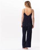 Pyjama en satin Moon marine