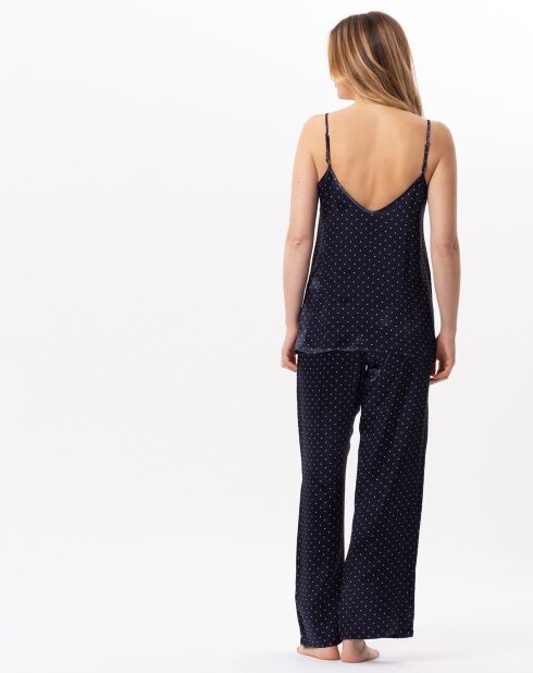 Pyjama en satin Moon marine