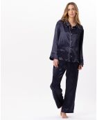Pyjama en satin Moon marine