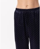 Pyjama en satin Moon marine