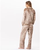 Veste d'intérieur en velours Platine dorée