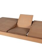 Table à manger extensible Evone naturelle - 120x75x80 cm