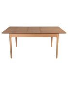 Table à manger extensible Evone naturelle - 120x75x80 cm