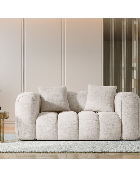 Canapé Arden 2 Places beige - 178x94x70 cm