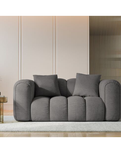 Canapé Arden 2 Places gris - 178x94x70 cm