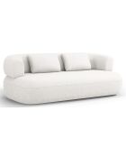 Canapé Chenille Estro 2 Places beige clair - 178x90x73 cm