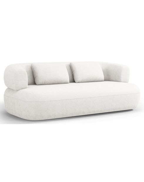 Canapé Chenille Estro 2 Places beige clair - 178x90x73 cm