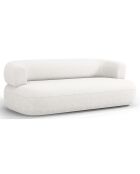 Canapé Chenille Estro 2 Places beige clair - 178x90x73 cm