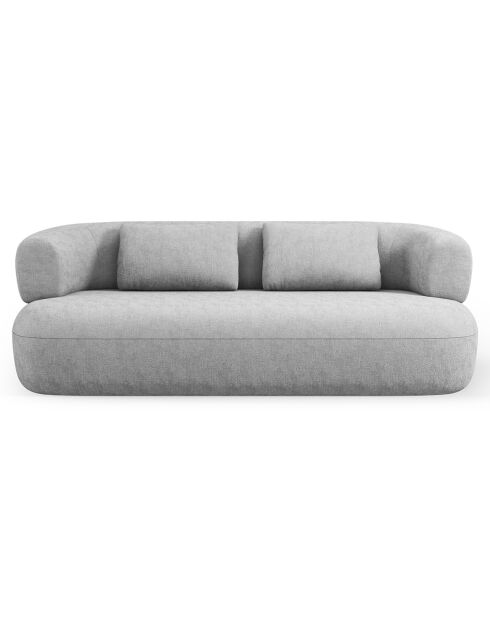 Canapé Chenille Estro 2 Places argenté - 178x90x73 cm