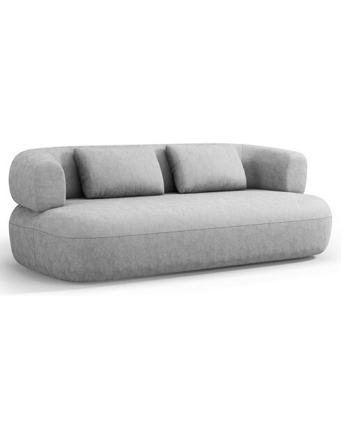 Canapé Chenille Estro 2 Places argenté - 178x90x73 cm