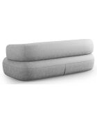 Canapé Chenille Estro 2 Places argenté - 178x90x73 cm