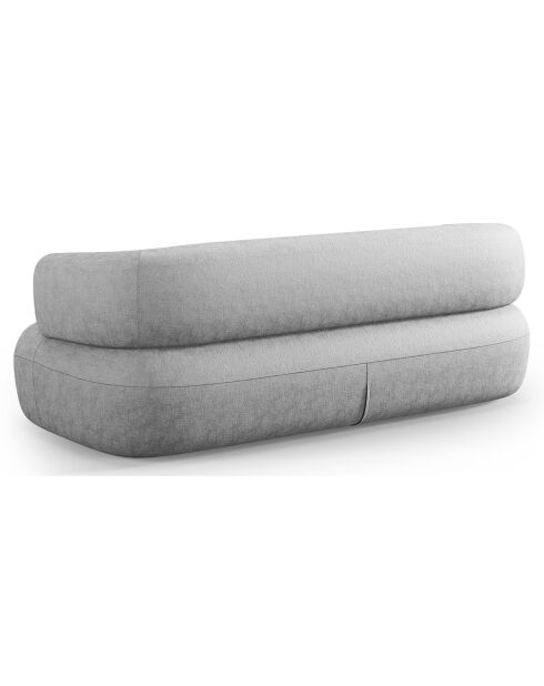 Canapé Chenille Estro 2 Places argenté - 178x90x73 cm