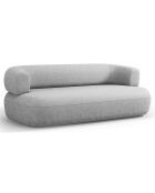 Canapé Chenille Estro 2 Places argenté - 178x90x73 cm