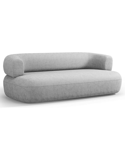 Canapé Chenille Estro 2 Places argenté - 178x90x73 cm