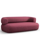 Canapé Chenille Estro 2 Places cerisier - 178x90x73 cm