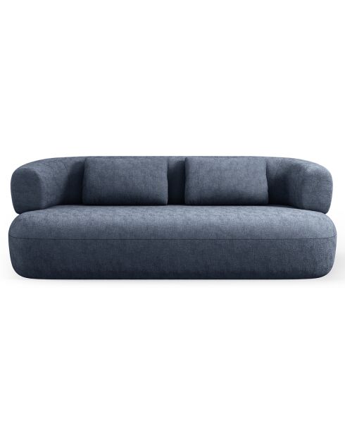 Canapé Chenille Estro 2 Places bleu foncé - 178x90x73 cm