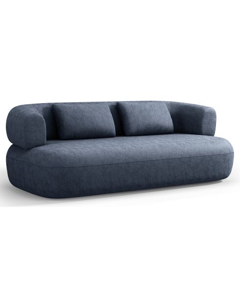 Canapé Chenille Estro 2 Places bleu foncé - 178x90x73 cm