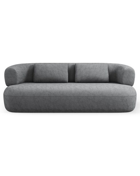 Canapé Chenille Estro 2 Places gris foncé - 178x90x73 cm