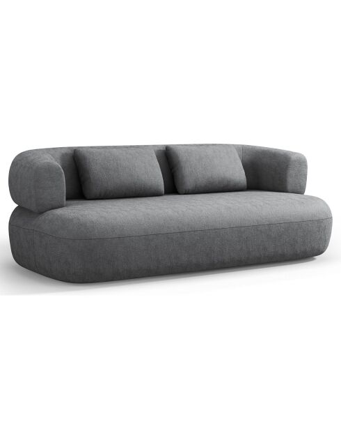 Canapé Chenille Estro 2 Places gris foncé - 178x90x73 cm