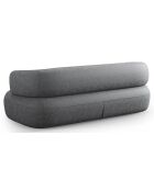 Canapé Chenille Estro 2 Places gris foncé - 178x90x73 cm