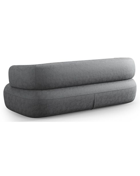 Canapé Chenille Estro 2 Places gris foncé - 178x90x73 cm
