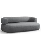Canapé Chenille Estro 2 Places gris foncé - 178x90x73 cm