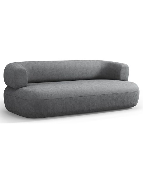 Canapé Chenille Estro 2 Places gris foncé - 178x90x73 cm