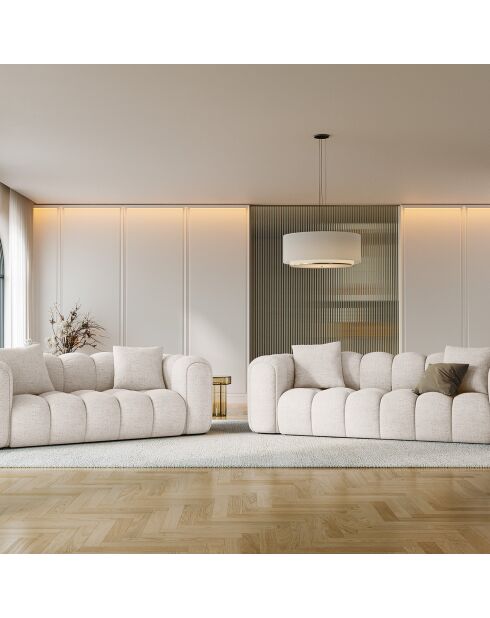 Canapé Arden 3 Places beige - 208x94x70 cm