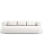 Canapé Estro 3 Places beige clair - 200x90x73 cm