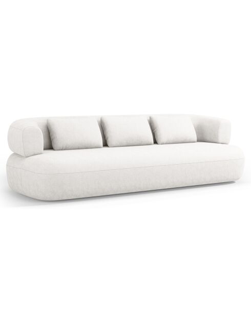 Canapé Estro 3 Places beige clair - 200x90x73 cm