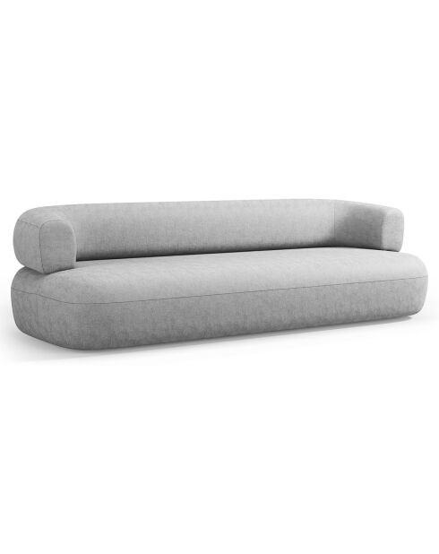 Canapé Estro 3 Places argenté - 200x90x73 cm