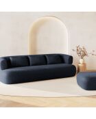 Canapé Estro 3 Places bleu foncé - 200x90x73 cm