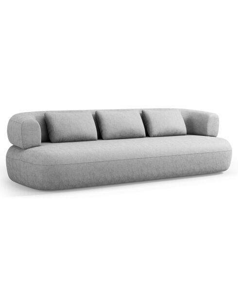 Canapé Estro 4 Places argenté - 226x90x73 cm