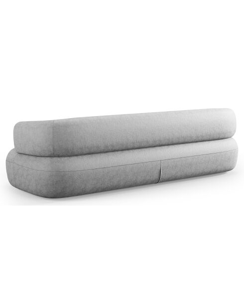 Canapé Estro 4 Places argenté - 226x90x73 cm