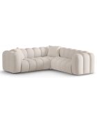 Canapé d'angle symétrique modulable Arden 5 Places beige - 238x238x70 cm
