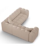Canapé d'angle symétrique modulable Arden 5 Places cappuccino - 238x238x70 cm