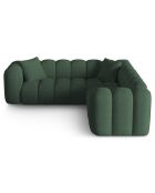 Canapé d'angle symétrique modulable Arden 5 Places vert de mer - 238x238x70 cm