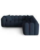 Canapé d'angle symétrique modulable Arden 5 Places bleu roi - 238x238x70 cm