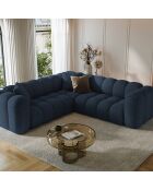 Canapé d'angle symétrique modulable Arden 5 Places bleu roi - 238x238x70 cm