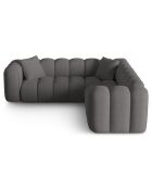 Canapé d'angle symétrique modulable Arden 5 Places gris - 238x238x70 cm