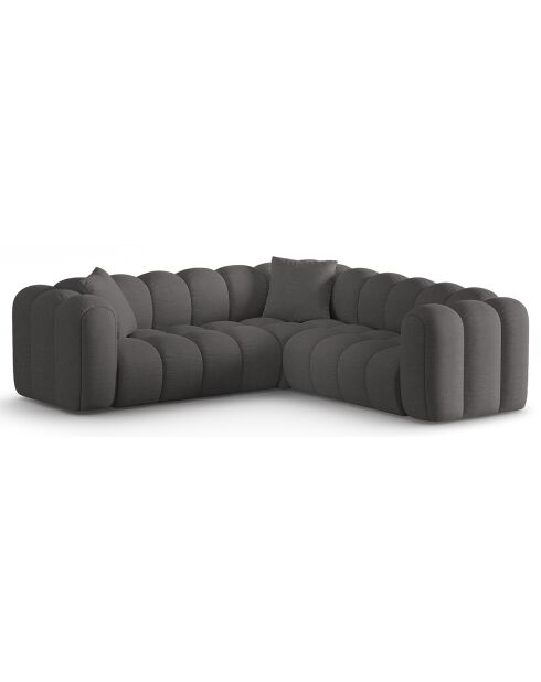 Canapé d'angle symétrique modulable Arden 5 Places gris - 238x238x70 cm