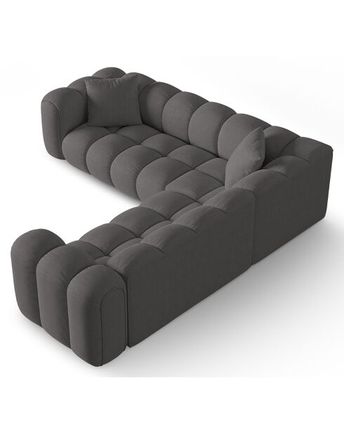 Canapé d'angle symétrique modulable Arden 5 Places gris - 238x238x70 cm