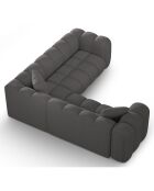 Canapé d'angle symétrique modulable Arden 5 Places gris - 238x238x70 cm