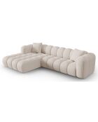 Canapé D'Angle Gauche Modulaire Arden 4 Places beige - 300x190x70 cm