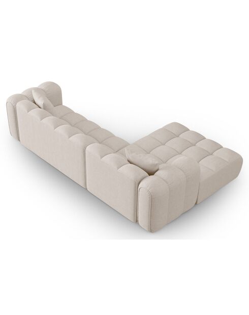 Canapé D'Angle Gauche Modulaire Arden 4 Places beige - 300x190x70 cm