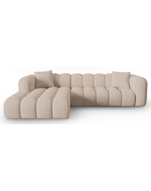Canapé D'Angle Gauche Modulaire Arden 4 Places cappuccino - 300x190x70 cm