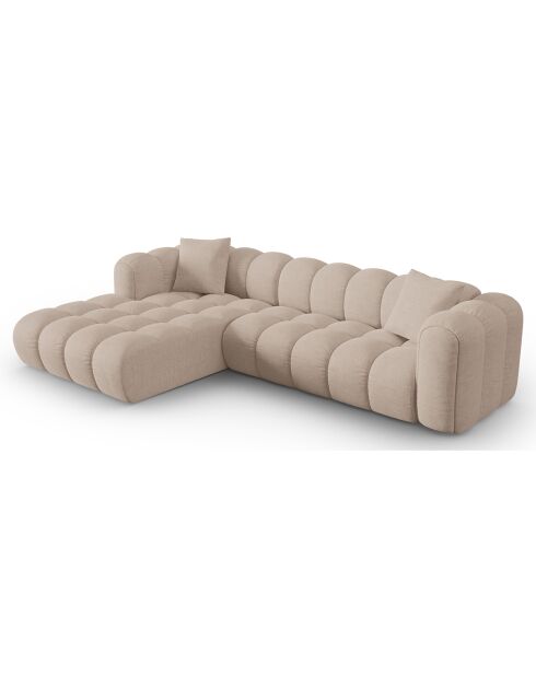 Canapé D'Angle Gauche Modulaire Arden 4 Places cappuccino - 300x190x70 cm